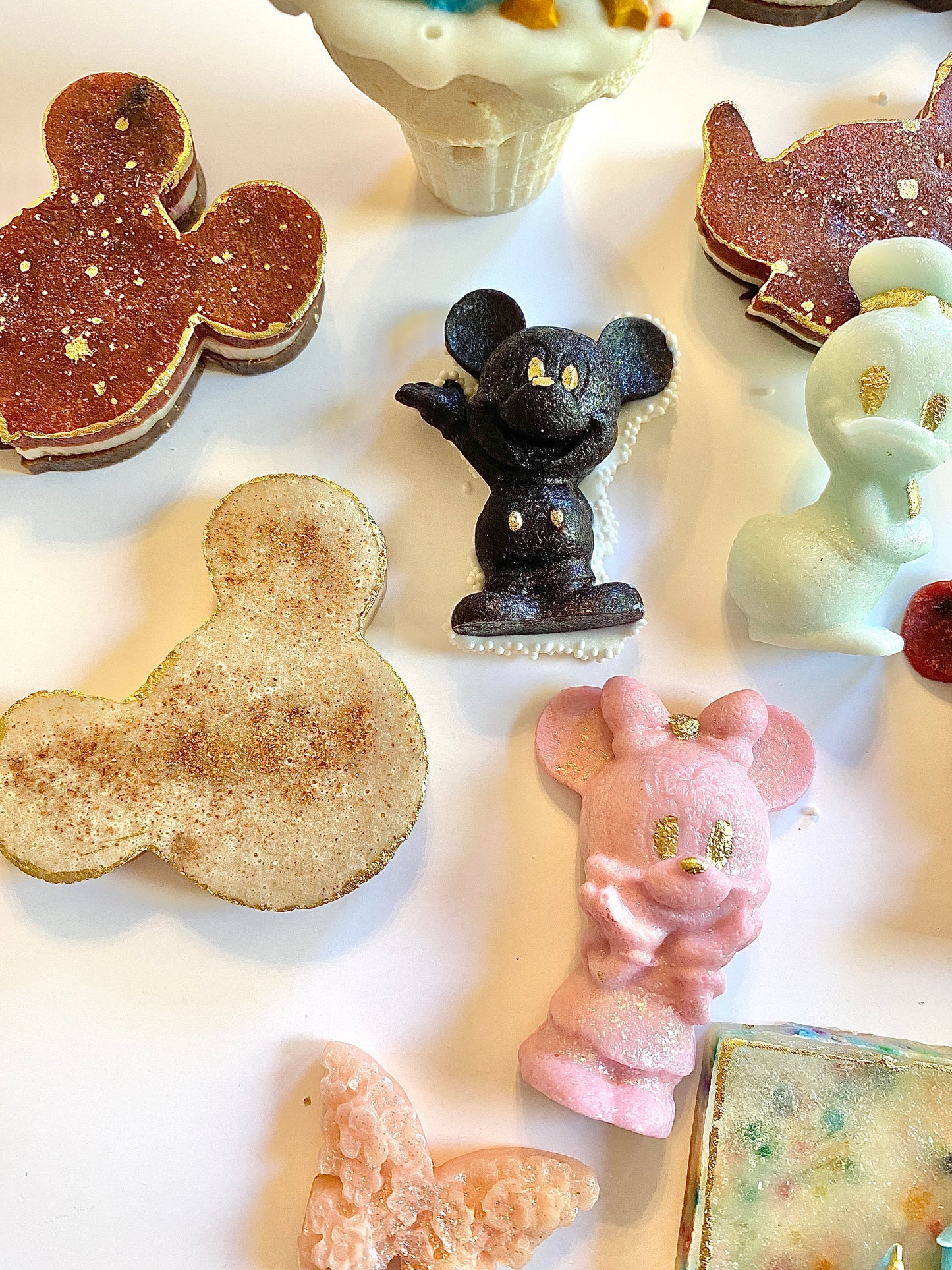Disney 70th Anniversary Celebration Candy Set – Kohakuto Crystal Candy Gift, Disney Castle & Mickey Treats with Keychain + Stickers