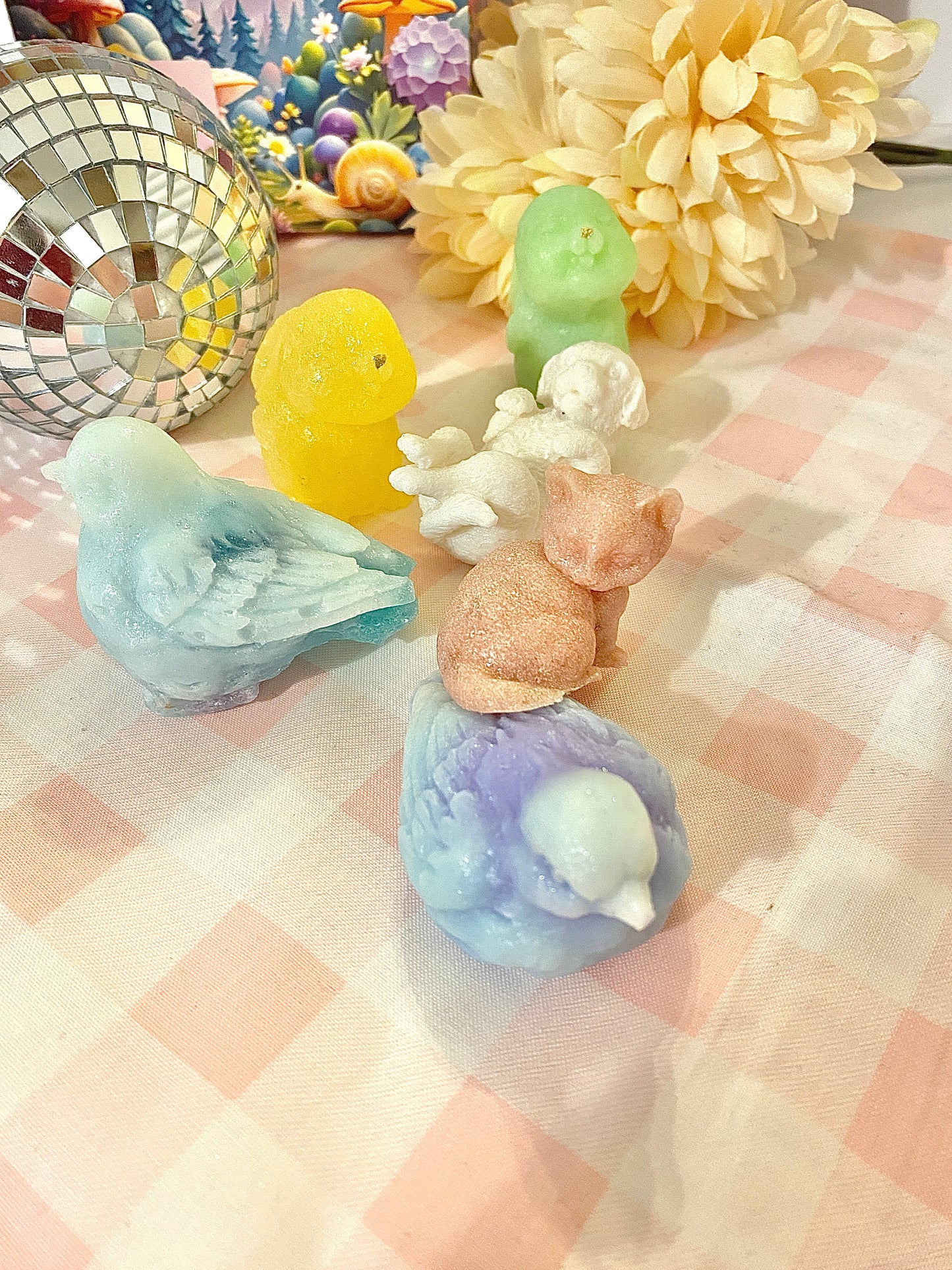 Small Springtime Kohakutou Crystal Candy Collection kohakutou animal and flower shapes crystal candy butterfly and bug shapes