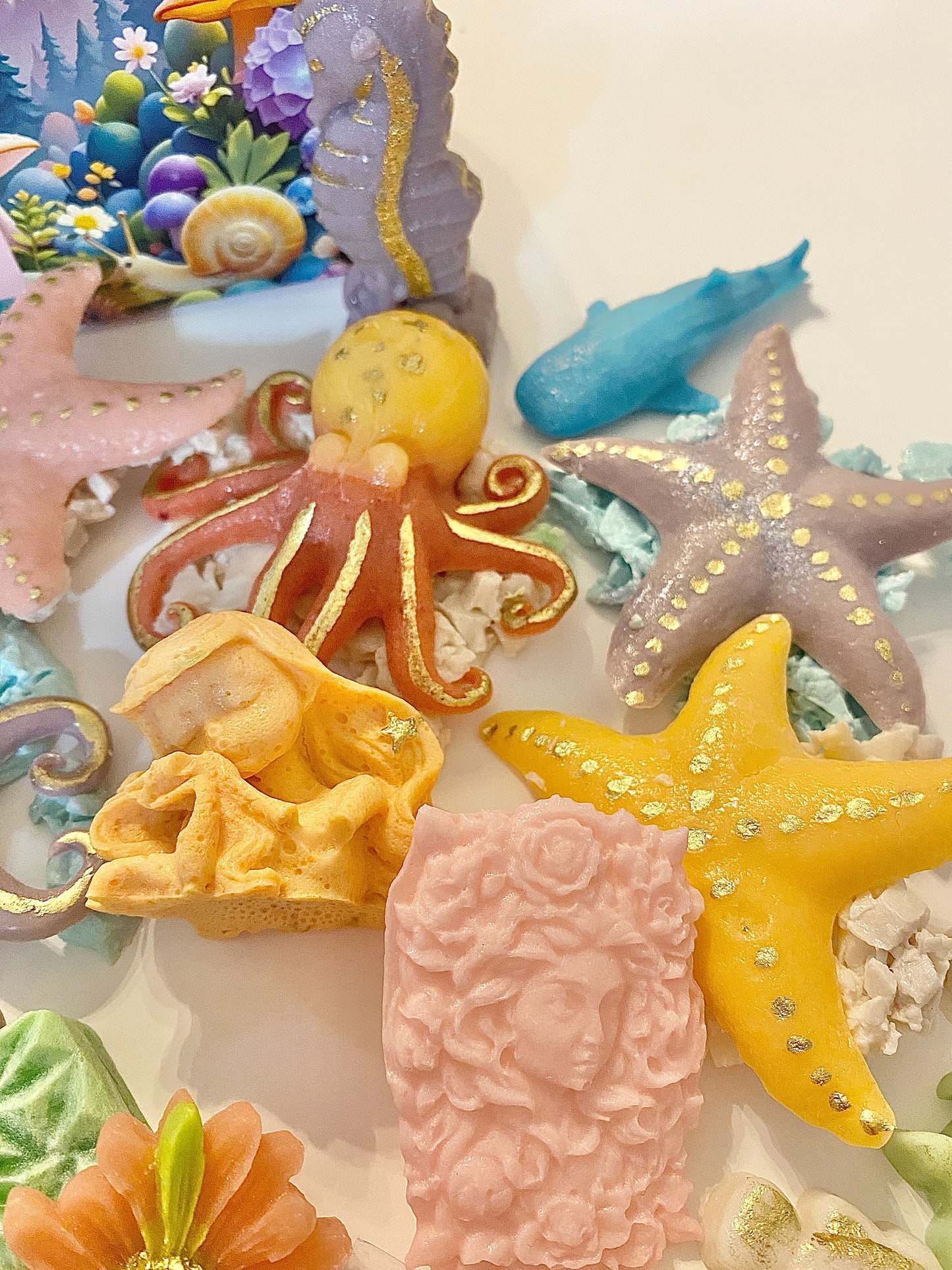 Mermaid Lagoon Kohakuto Candy Set – Crystal Candy Seashells, Mermaid & Ocean Candy, Beach Party Treats