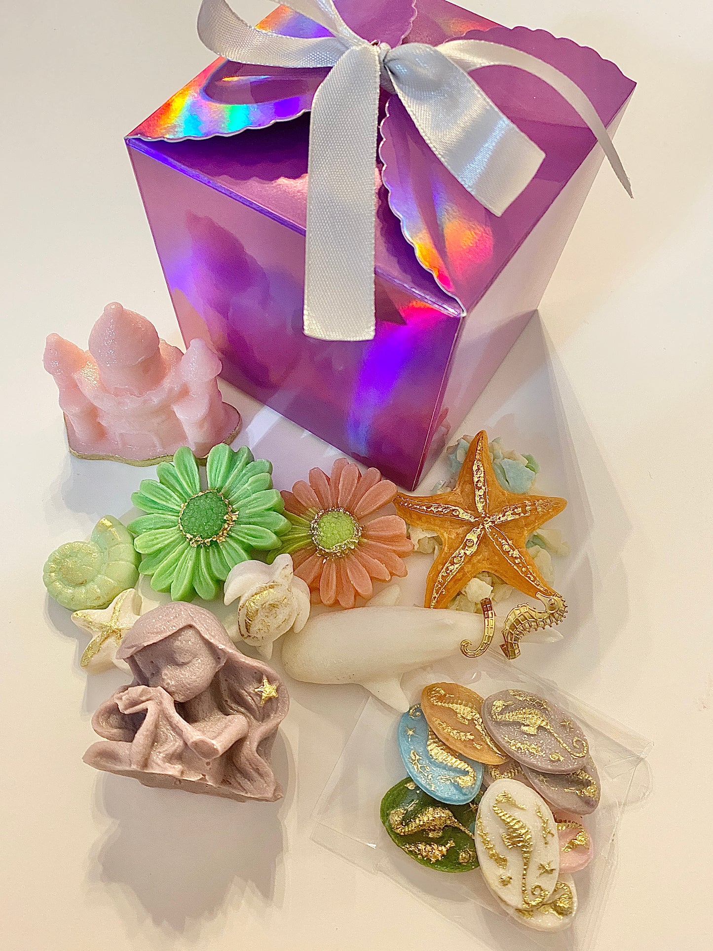 Mermaid Lagoon Kohakuto Candy Set – Crystal Candy Seashells, Mermaid & Ocean Candy, Beach Party Treats