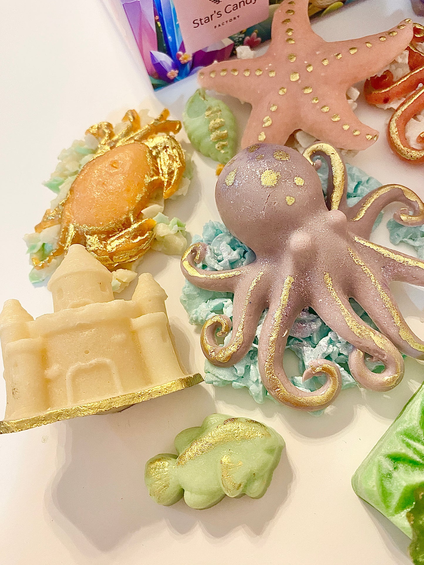 Mermaid Lagoon Kohakuto Candy Set – Crystal Candy Seashells, Mermaid & Ocean Candy, Beach Party Treats