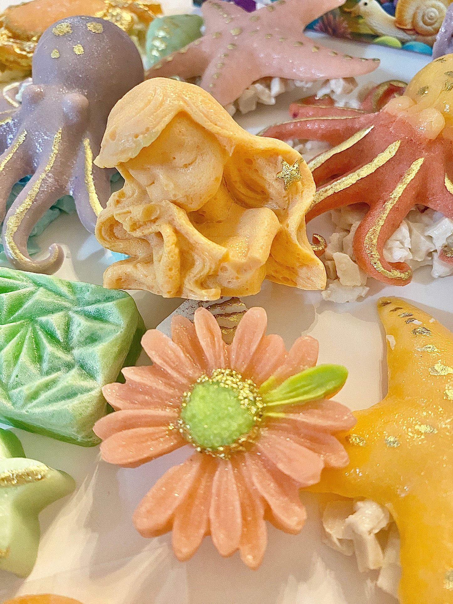 Mermaid Lagoon Kohakuto Candy Set – Crystal Candy Seashells, Mermaid & Ocean Candy, Beach Party Treats