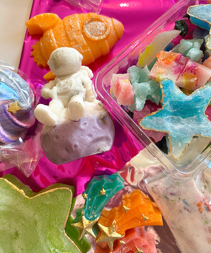 Romantic space themed candy- Meet me in the Stars. Love you to the Moon and back.