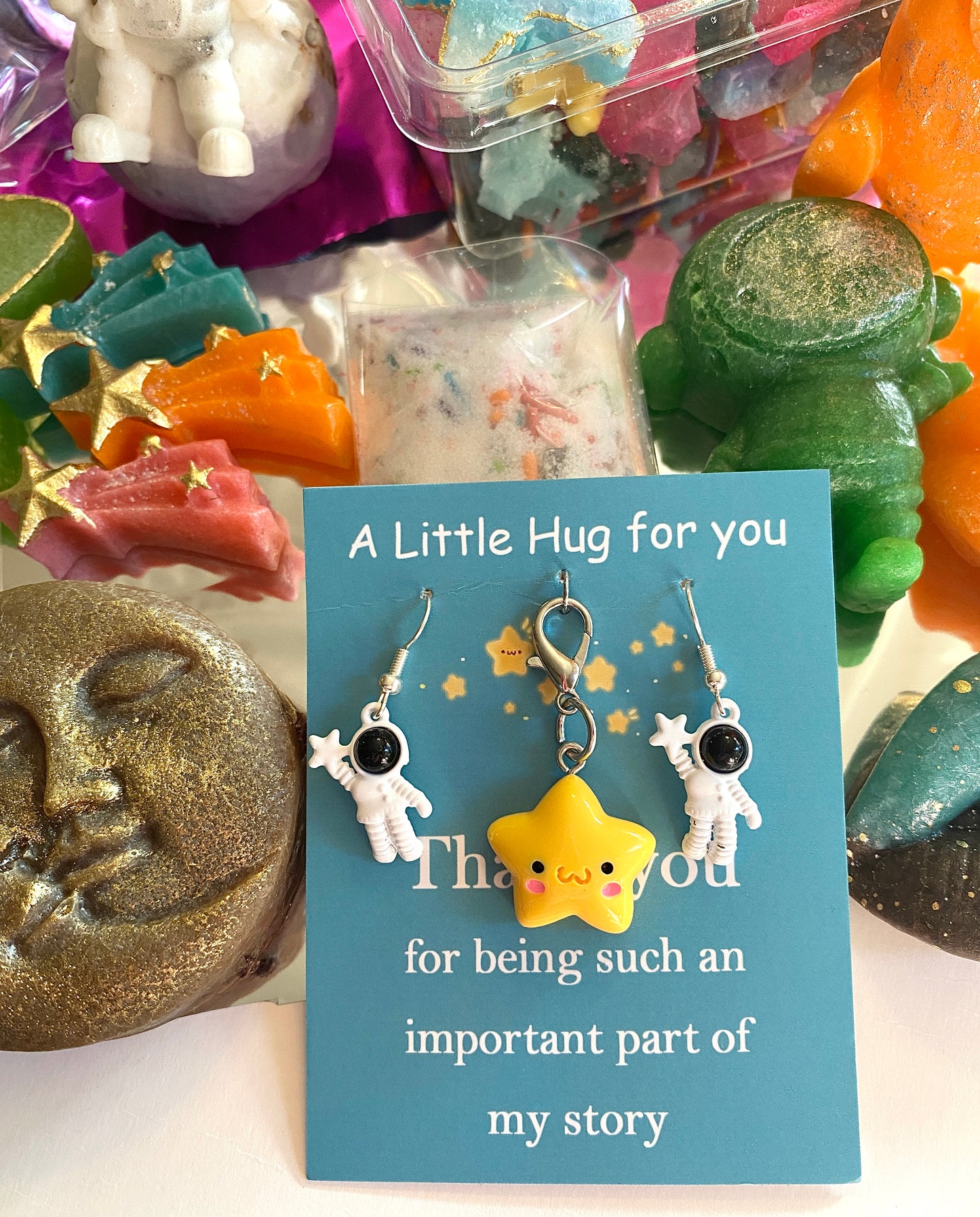 Romantic space themed candy- Meet me in the Stars. Love you to the Moon and back.