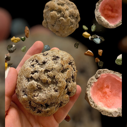 Realistic Breakable Edible Druzy Geode