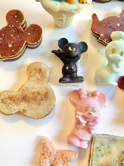 Disney 70th Anniversary Celebration Candy Set – Kohakuto Crystal Candy Gift, Disney Castle & Mickey Treats with Keychain + Stickers