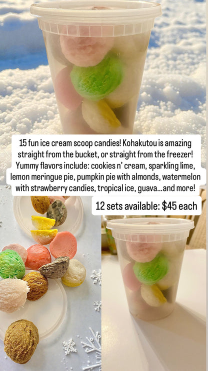 Frozen Ice Cream Scoop Candy Set
