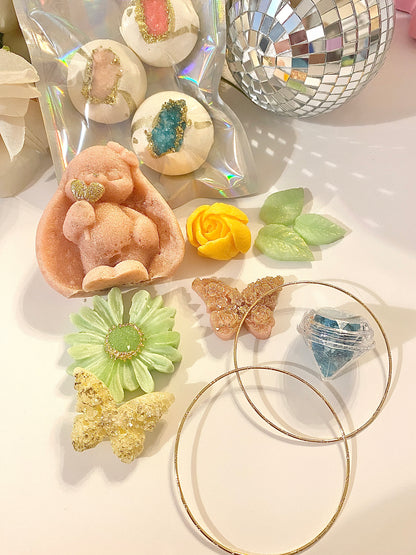 Small Springtime Kohakutou Crystal Candy Collection kohakutou animal and flower shapes crystal candy butterfly and bug shapes