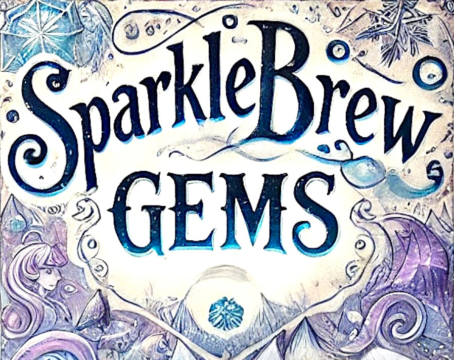 SparkleBrew Gem Drink Transformations Fun whimsical Winter Wonderland Drink Effects add Glitter and Fizz to any soda