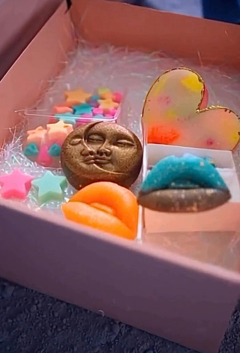 Romantic space themed candy- Meet me in the Stars. Love you to the Moon and back.