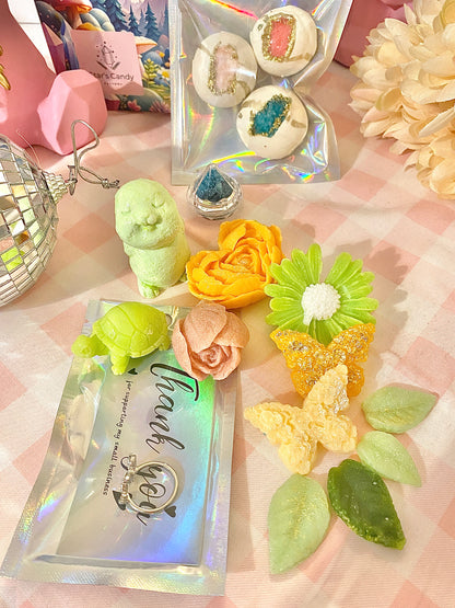 Small Springtime Kohakutou Crystal Candy Collection kohakutou animal and flower shapes crystal candy butterfly and bug shapes