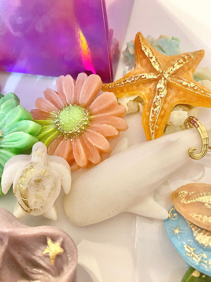Mermaid Lagoon Kohakuto Candy Set – Crystal Candy Seashells, Mermaid & Ocean Candy, Beach Party Treats