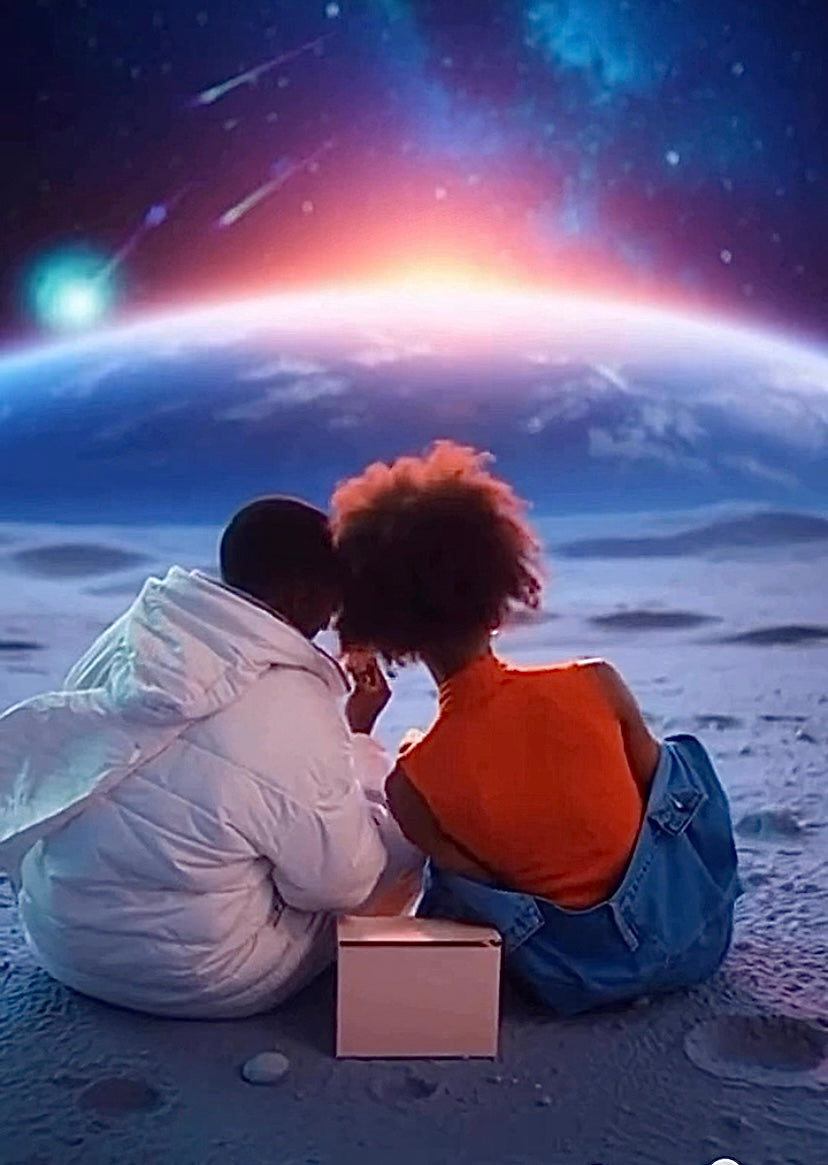 Romantic space themed candy- Meet me in the Stars. Love you to the Moon and back.