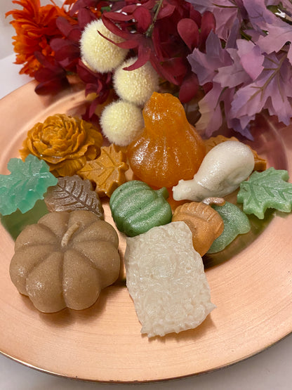 Vegan Kohakutou Pastel Pumpkin candy decoration set Autumn party supplies fall candy all natural treats gourmet crystal candy pumpkin gift