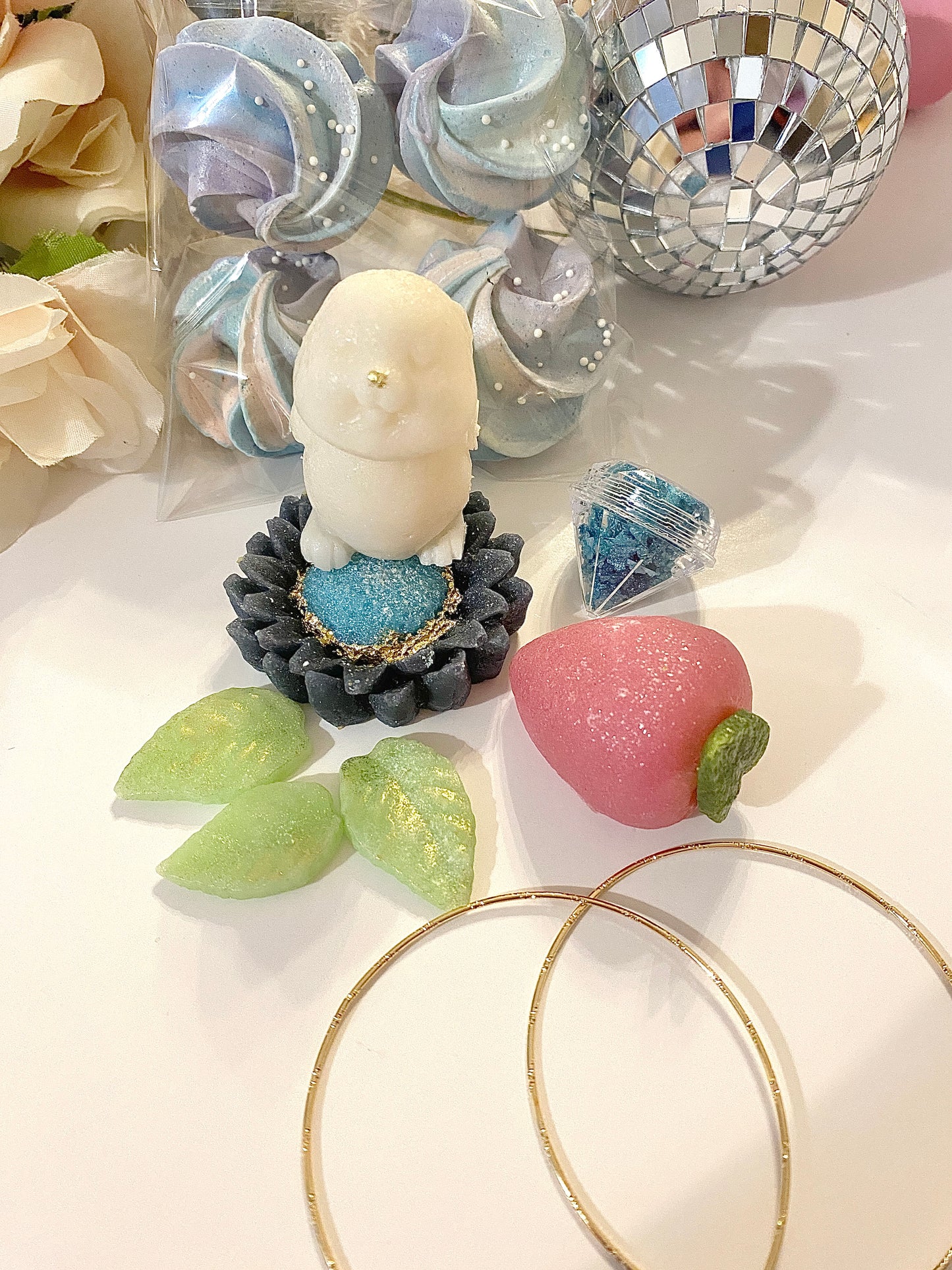 Small Springtime Kohakutou Crystal Candy Collection kohakutou animal and flower shapes crystal candy butterfly and bug shapes