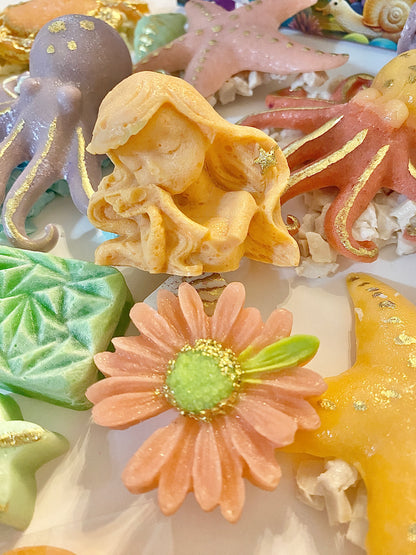 Mermaid Lagoon Kohakuto Candy Set – Crystal Candy Seashells, Mermaid & Ocean Candy, Beach Party Treats