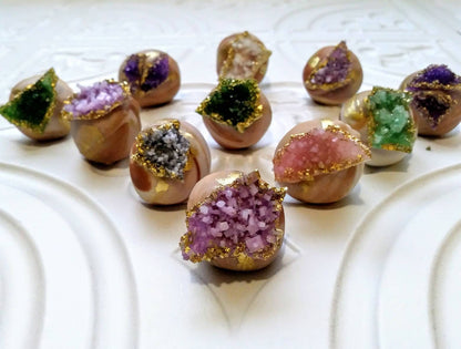 Chocolate Truffles - Geode Inspired